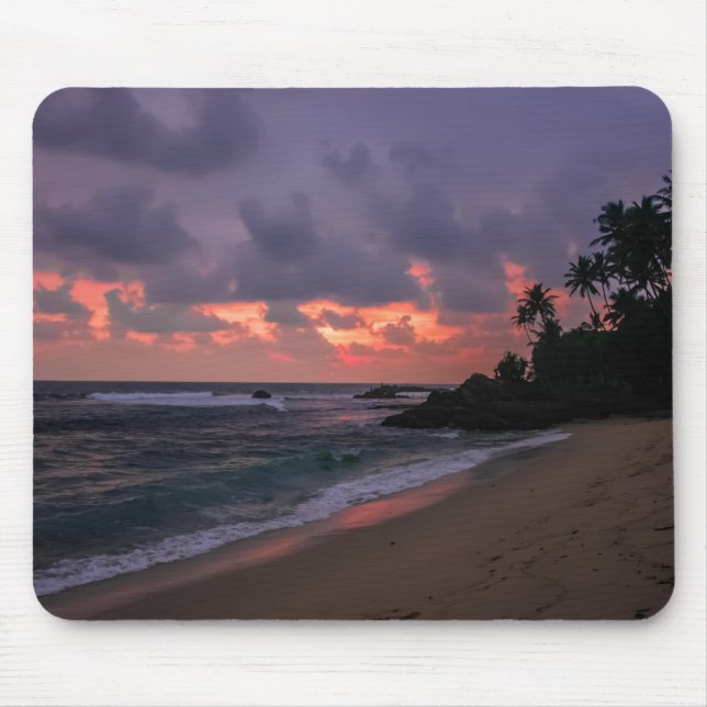 Mousepad Praia Romântica em Dusk (Frente)