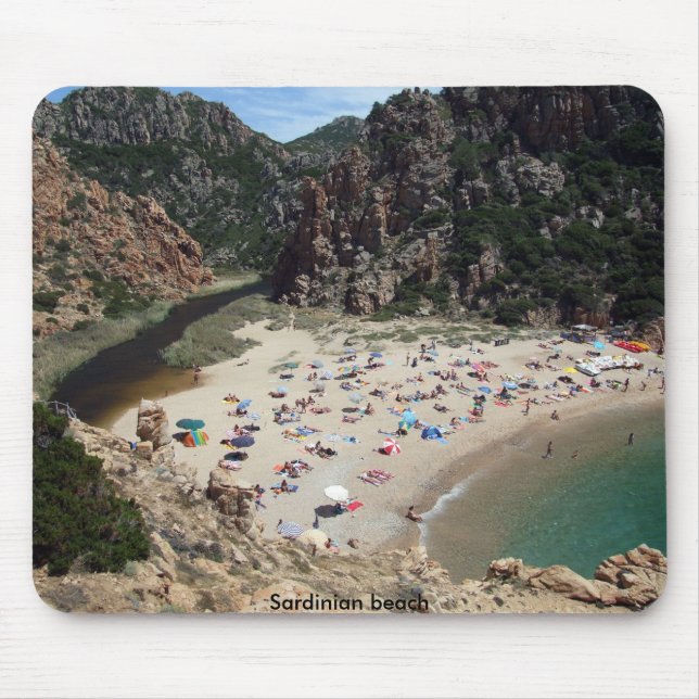 Mousepad Praia sardo (Frente)