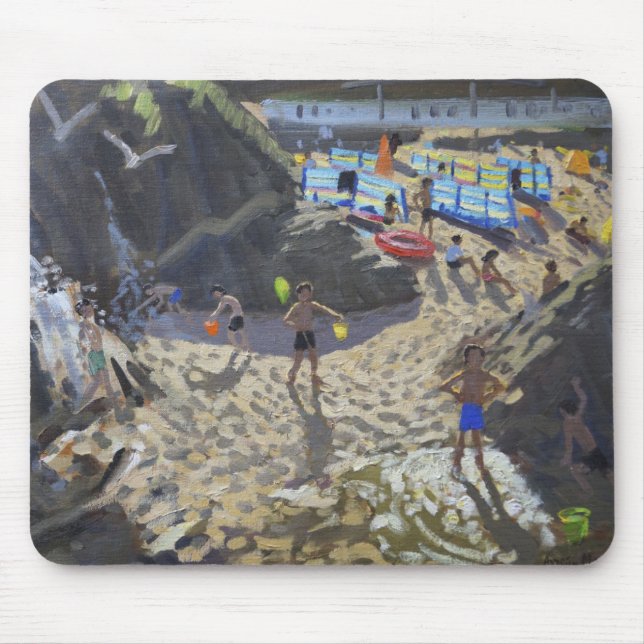 Mousepad Praia St Ives de Porthmeor da cachoeira (Frente)