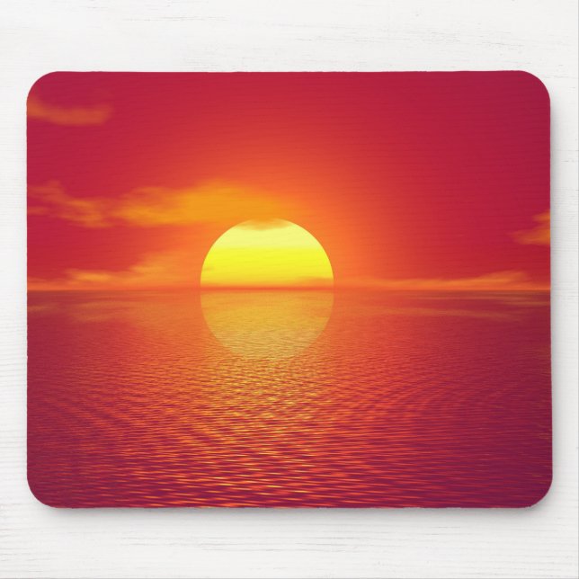 Mousepad Praia Sunset Personalizada (Frente)