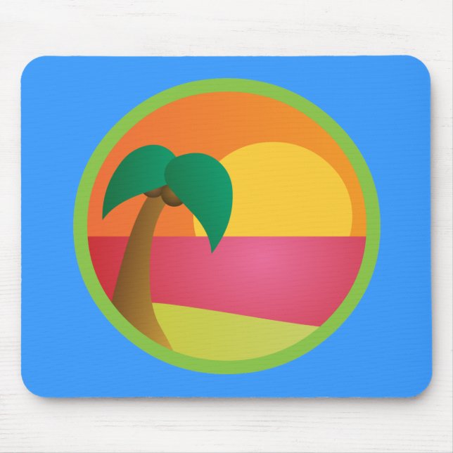 Mousepad Praia Tropical (Frente)