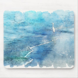 Mousepad Praia Tropical de Teal Aqua Turquoise Azul