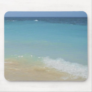 Mousepad Praia Tropical Onda Areia Areia Elegante Moderna