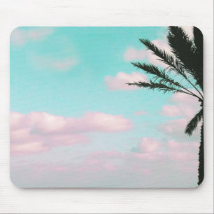 Mousepad Praia tropical, vista para o mar, nuvens