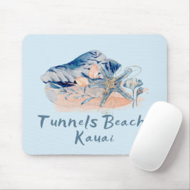 Mousepad Praia Tunnels Kauai Conchas