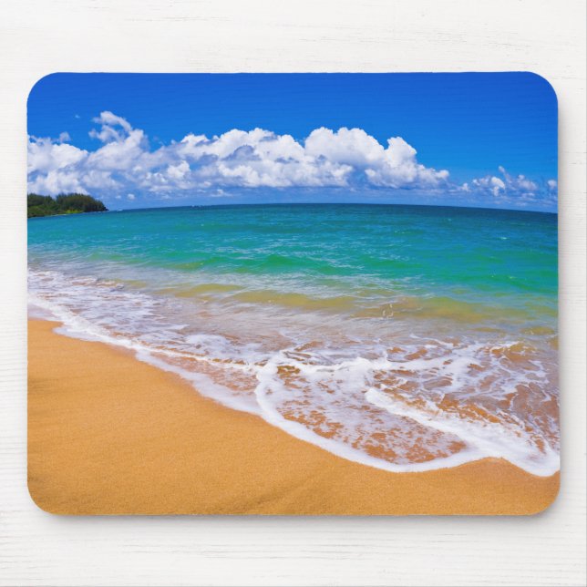Mousepad Praia Vazia E Águas Azuis (Frente)