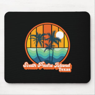 Mousepad Praia Vintage South Padre Island Texas Summer 90s