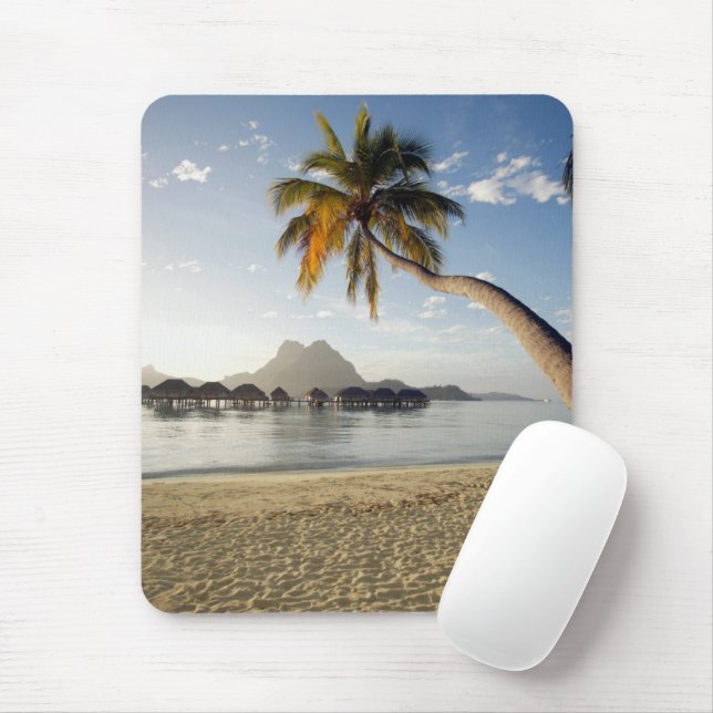Mousepad Praias Tropicais | Beach Huts, Bora Bora (Com mouse)