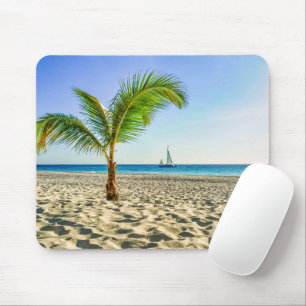 Mousepad Praias Tropicais Maré, Palm Tree, Aruba