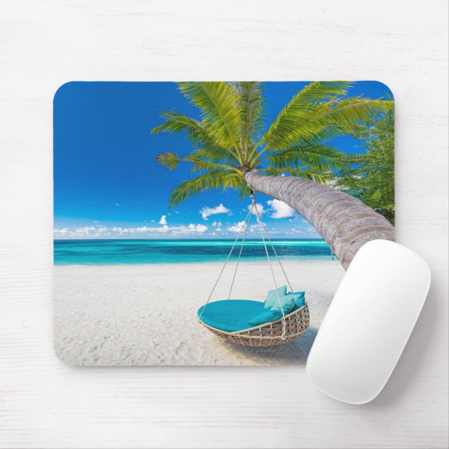 Mousepad Praias Tropicais | Planície tropical Swing em prai (Com mouse)