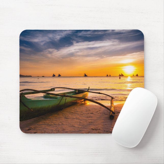 Mousepad Praias Tropicais | Praia Branca de Boracay (Com mouse)