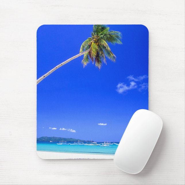 Mousepad Praias Tropicais | White Beach, Phillipines (Com mouse)