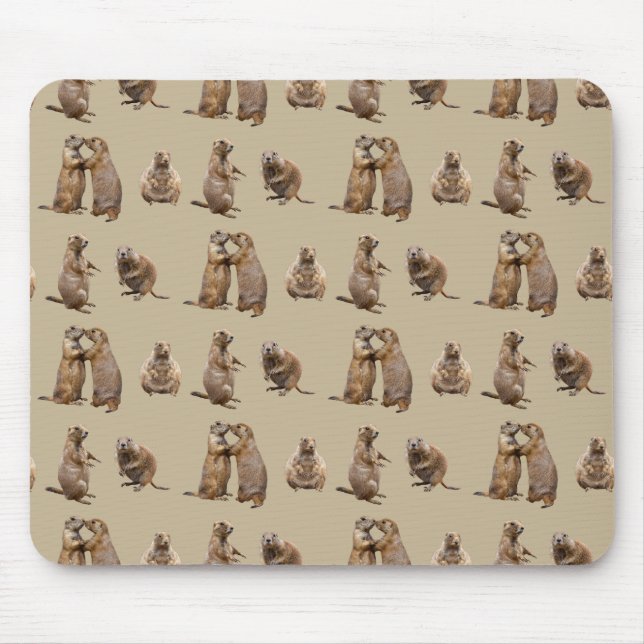 Mousepad Prairie Dog Frenzy Mousemat (Dourado) (Frente)