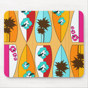 Mousepad Prancha no tema da praia do verão do passeio à