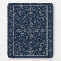 Prancheta Floral Persa Azul Marinho