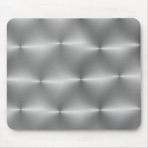 Mousepad prata handbrushed