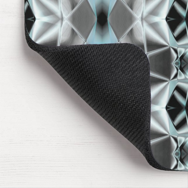 Mousepad Prata pálida para limpar o formato azul no estilo  (Canto)