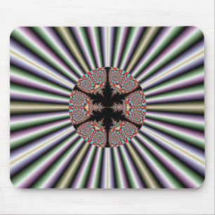 Mousepad prateado e Dourado