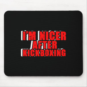 Mousepad Praticante de Kickboxing Engraçado Lutador Arte Ma