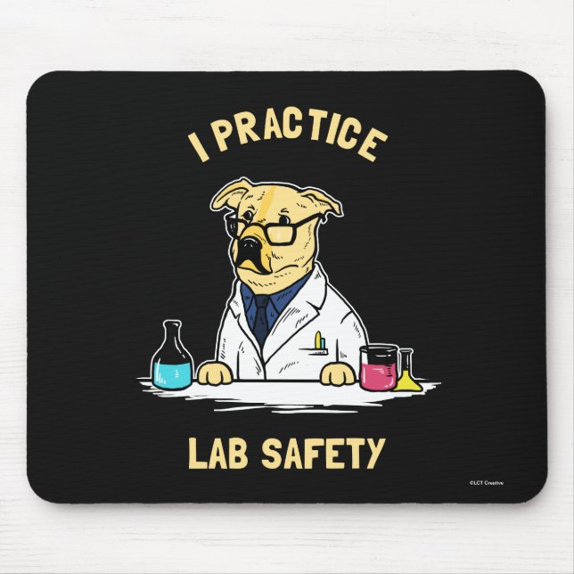 Mousepad Pratico segurança no laboratório (Frente)