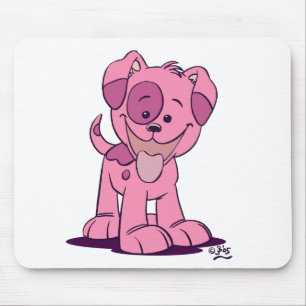 Mousepad Prato de cachorrinho rosa