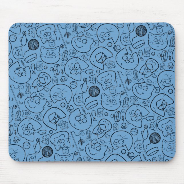 Mousepad Prato de catastrofe, azul (Frente)