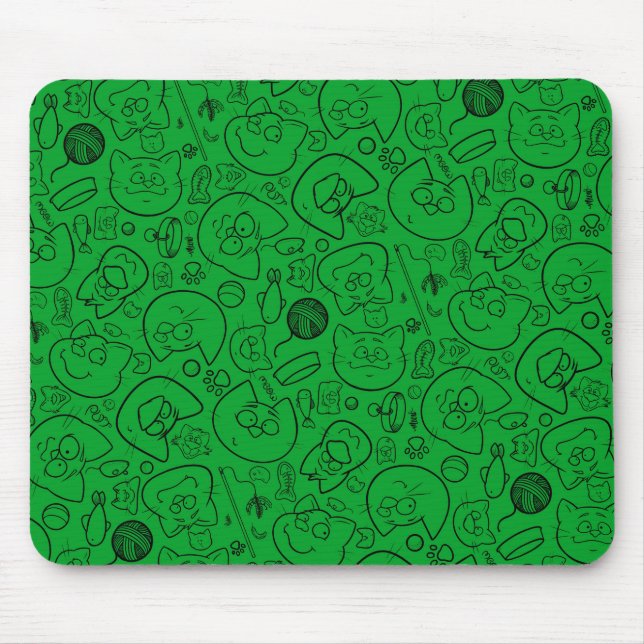 Mousepad Prato de catastrofe, verde (Frente)