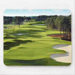 Mousepad Prato de fundo verde do campo de golfe
