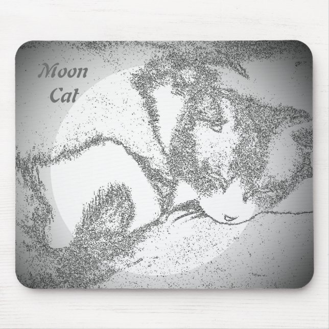 Mousepad Prato de Moon Cat (Frente)