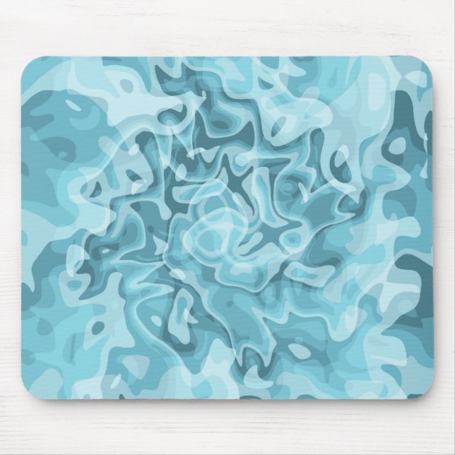 Mousepad Prato design artístico azul claro (Frente)