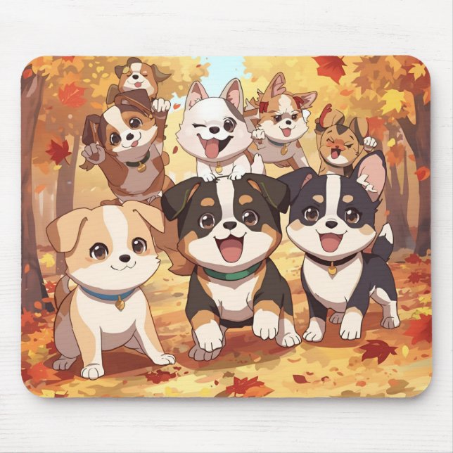 Mousepad Prato-do-cão bonito (Frente)
