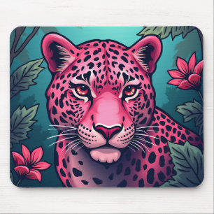 Mousepad Prato-do-leopardo rosa