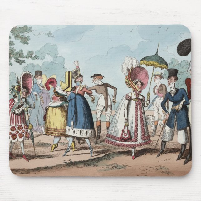 Mousepad Prato-do-mouse de Moda Incomum (Frente)