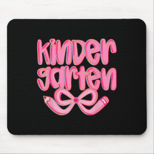 Mousepad Pré-escola Preppy de Volta às Aulas Laço Coquete