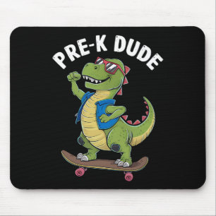 Mousepad Pré-escolar Dude Dinossauro Skateboarding Crianças