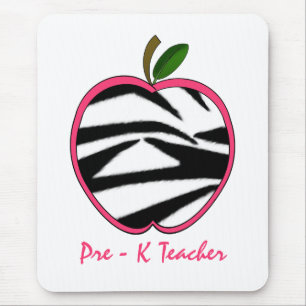 Mousepad Pre impressão Apple da zebra do professor de K