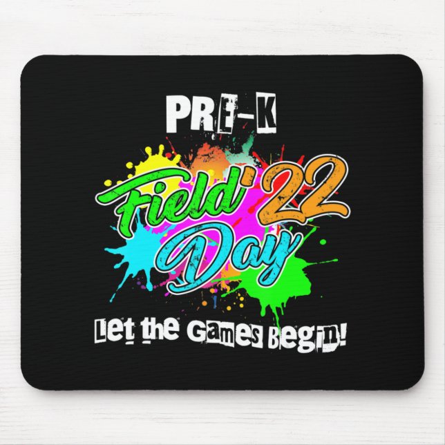 Mousepad Pré-K Campo Dia 2022 Deixe os Jogos Começarem para (Frente)