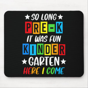 Mousepad Pré-k Formando 2025 Graduação pré-escolar 2025 Tão