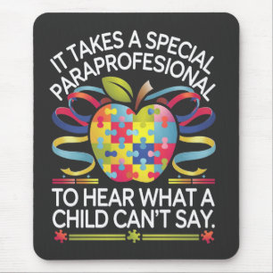 Mousepad Precisa de um Autismo Paraprofissional especial