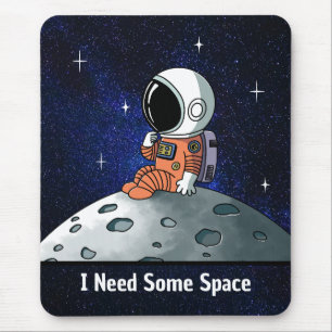 Mousepad Precisa Espaço, Astronauta, Cosmonauta, Personaliz