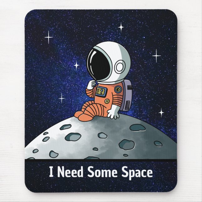 Mousepad Precisa Espaço, Astronauta, Cosmonauta, Personaliz (Frente)
