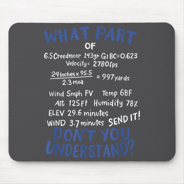 Mousepad Precision Shooting Funny Gun Shooting Srts Gun Lov (Frente)