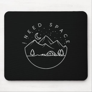 Mousepad Preciso de Espaço - Linda Viagem de Camping Traile