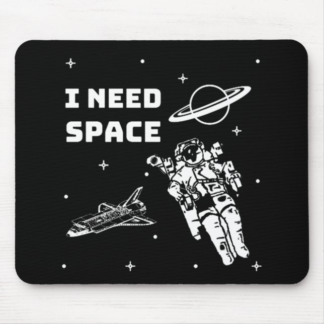 Mousepad Preciso de Geek de Espaço (Frente)
