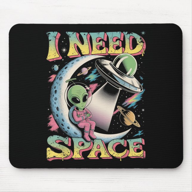 Mousepad Preciso de um retrato da Alienígena astronômica es (Frente)