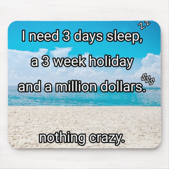 Mousepad Preciso de uma pausa (Frente)