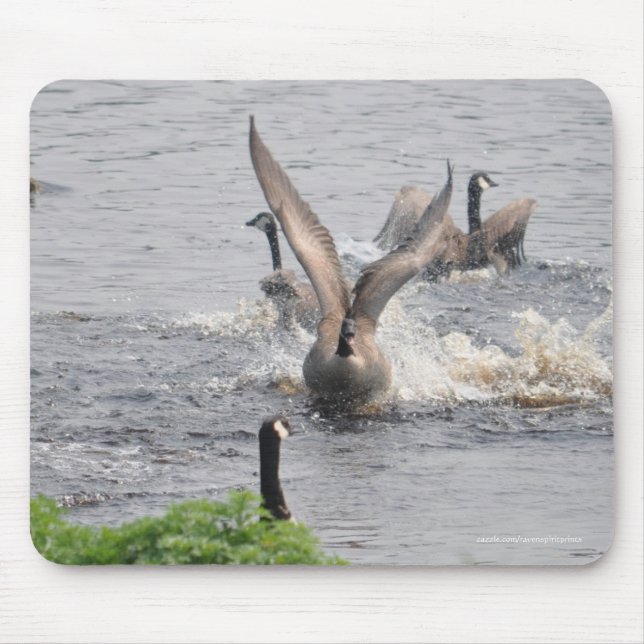 Mousepad Preening Canada Geese & Water Willife (Frente)