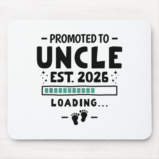 Mousepad Pregnancy Announcement For Family Promoted To Uncl (Frente)