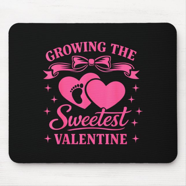 Mousepad Pregnancy Announcement Growing The Sweetest Valent (Frente)