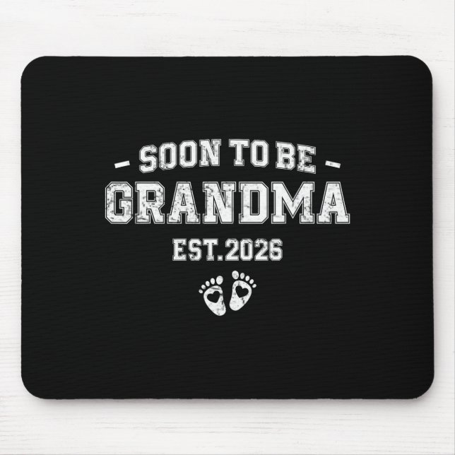 Mousepad Pregnancy Announcement Soon To Be Grandma 2026  (Frente)